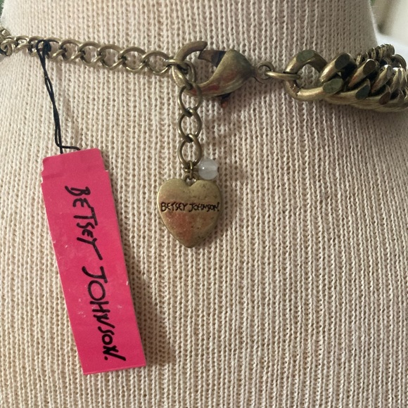 NWT Betsey Johnson dog cat coin tassel RARE FIND Critter Cameo dangle necklace - Picture 10 of 16